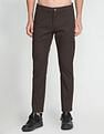 Flying Machine Twill Geometric Print Trousers