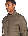 Flying Machine Detachable Hood Quilted Jacket