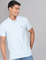 AD by Arvind All Over Print Cotton Polo Shirt