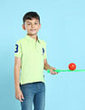 U.S. Polo Assn. Kids Boys Ribbed Collar Pique Polo Shirt