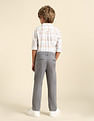 U.S. Polo Assn. Kids Boys Slim Fit Solid Trousers