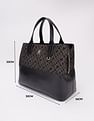 Tommy Hilfiger Logo Brown Pu Handbag