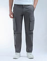 Flying Machine Relaxed Tapered Fit Pure Cotton Cargo