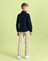 U.S. Polo Assn. Kids Boys Textured Regular Fit Shirt