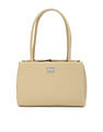 Tommy Hilfiger Solid Beige Pu Shoulder Bag