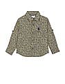U.S. Polo Assn. Kids Boys Spread Collar Floral Print Shirt
