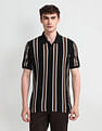 Arrow Sport Vertical Striped Regular Fit Polo Shirt