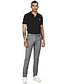 U.S. Polo Assn. Men Black Solid Polo T-Shirt
