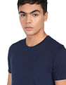 Flying Machine Solid Crew Neck Short Sleeve T-Shirt