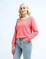 U.S. Polo Assn. Women Crew Neck Solid Sweatshirt