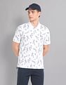 AD by Arvind Real Deal Tropical Print Polo Shirt