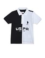 U.S. Polo Assn. Kids Boys Colour Block Cotton Coordinate Polo Shirt