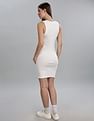 Tommy Hilfiger Womens White Solid Dresses