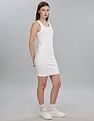 Tommy Hilfiger Womens White Solid Dresses