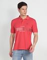 Arrow Sports Compact Cotton Horizontal Stripe Polo Shirt