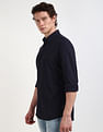 Calvin Klein Pique Jersey Button Down Collar Shirt