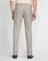 Arrow Patterned Weave Autoflex Trousers