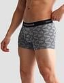 USPA Innerwear Anti Microbial Printed OET14 Trunks - Pack Of 3