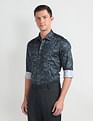 Arrow Floral Print Cotton Formal Shirt