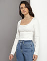 Calvin Klein Square Neck Long Sleeve T-shirt