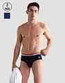 USPA Innerwear Striped Waistband EB002 Briefs - Pack Of 2