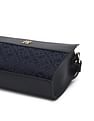 Tommy Hilfiger Logo Blue Pu Sling Bag