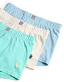USPA Innerwear Boys Cotton Spandex Solid Trunks - Pack Of 3
