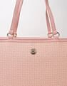 Tommy Hilfiger Logo Beige Pvc Tote Bag
