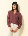 U.S. Polo Assn. Women Lace Detailed Top
