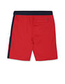 Tommy Hilfiger Kids Boys Red And Navy Colour Block Logo Shorts