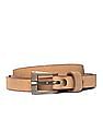 U.S. Polo Assn. Women Slim Leather Belt