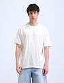 Flying Machine Textured Printed Cotton T-Shirt