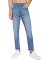 Flying Machine Stone Wash Slash Slim Tapered Fit Jeans