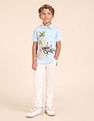 U.S. Polo Assn. Kids Boys Regular Fit Graphic Printed Polo Shirt