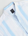 Arrow Sports Mandarin Collar Twill Shirt