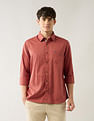 Arrow Sport Solid Pure Cotton Tailored Fit Shirt