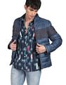 Flying Machine High Neck Two Tone Padded Jacket