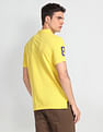 Flying Machine Appliqued Pique Polo Shirt