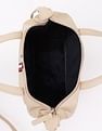Tommy Hilfiger Solid Beige Nylon Handbag