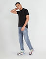 Flying Machine Short Sleeve Solid Polo Shirt