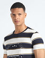 Flying Machine Horizontal Stripe Crew Neck T-Shirt