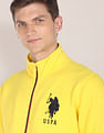 U.S. Polo Assn. High Neck Zip Up Appliqued Sweatshirt