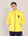U.S. Polo Assn. High Neck Zip Up Appliqued Sweatshirt