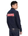 Flying Machine Appliqued Back Denim Jacket