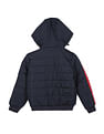 U.S. Polo Assn. Kids Brand Tape Detachable Hood Padded Jacket