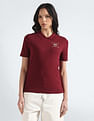 Tommy Hilfiger Sequin Crest Cotton Polo Shirt