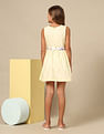 U.S. Polo Assn. Kids Girls Belted Fit And Flare Dress