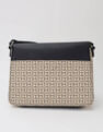 Tommy Hilfiger Logo Beige Pvc Sling Bag