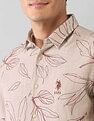U.S. Polo Assn. Denim Co. Tropical Printed Poplin Regular Fit Shirt