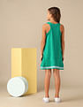 U.S. Polo Assn. Kids Girls Brand Printed A Line Dress